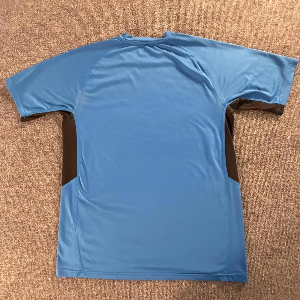 The North Face Mens VaporWick Short Sleeve‎ Athletic Shirt Blue Small S/P #811